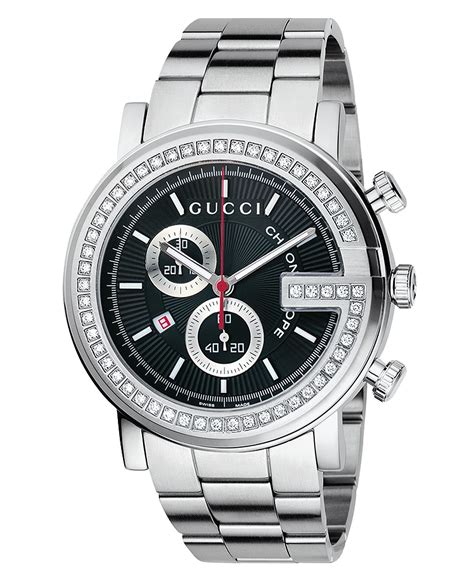 mens gucci g stainless steel chronometer|gucci chrono watches.